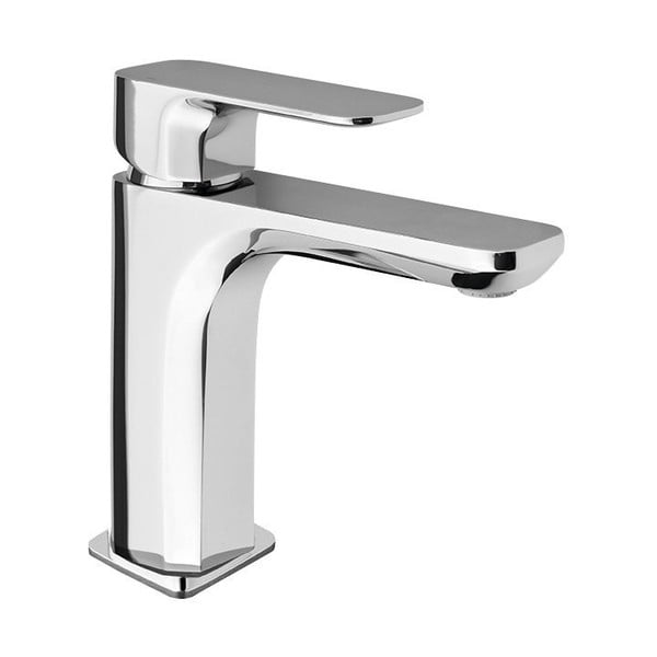 Stojeća slavina za umivaonik u sjajno srebrnoj boji Spy – Sapho