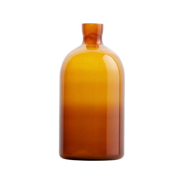 Tamnonarančasta staklena vaza BePureHome Chemistry, visina 30 cm