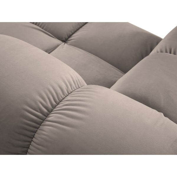 Svjetlo smeđa baršunasti sofa 282 cm Bellis – Micadoni -image-1
