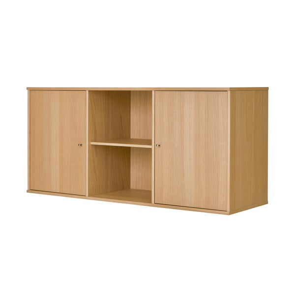 Niska viseća komoda u dekoru hrasta u prirodnoj boji 133x61 cm Mistral – Hammel Furniture-image-2