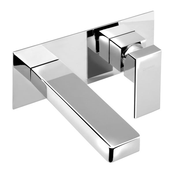 Ugrađena slavina za umivaonik u sjajno srebrnoj boji (s 1 izlazom) Latus – Sapho