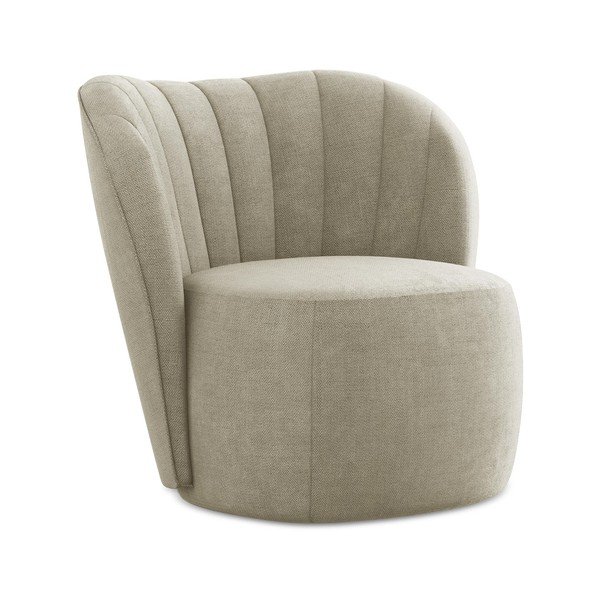 Bež fotelja od šenila Keloa – Makamii