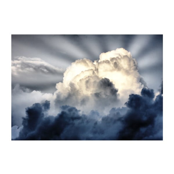 Velko format pozadine artgeističke zrake na nebu, 400 x 309 cm