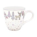 Bijelo-ružičasta šalica od kamenine Green Gate Kids