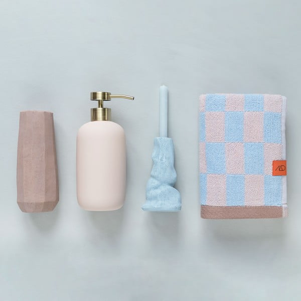 Plavo-ružičasti ručnik od organskog pamuka 50x90 cm Retro - Mette Ditmer Denmark-image-4