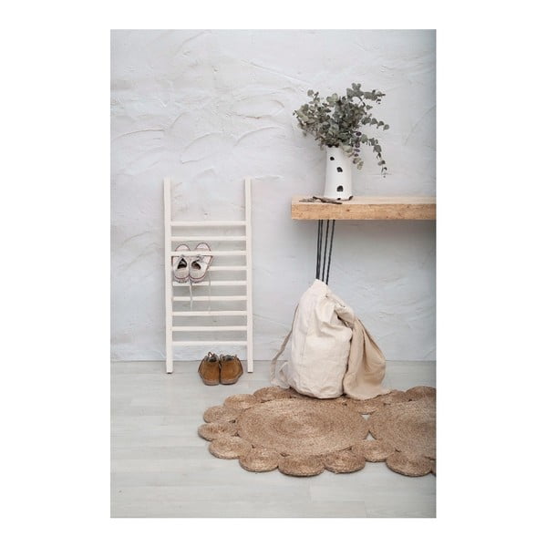 Krem bijeli stalak za obuću u obliku ljestvi Little Nice Things S White, visina 90 cm-image-2