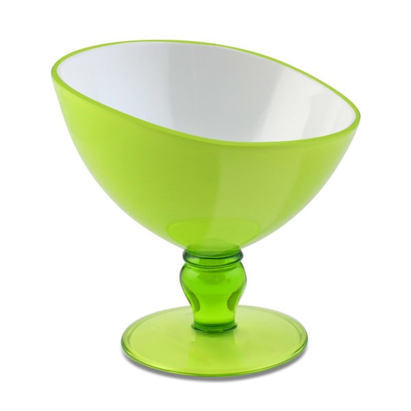Zelena šalica za desert Vialli Design Livio, 180 ml