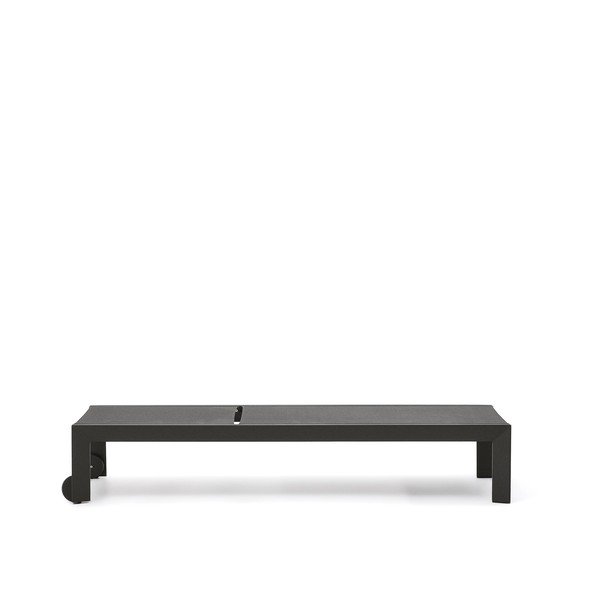 Crna metalna vrtna ležaljka Canutells – Kave Home-image-2