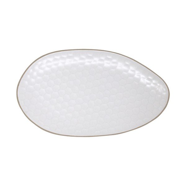 Bijeli tanjur za posluživanje od kamenine 19x33 cm Imprints – Villa Altachiara