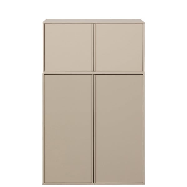 Krem modularni garderobni ormar od masivnog bora 100x150 cm Daily – vtwonen