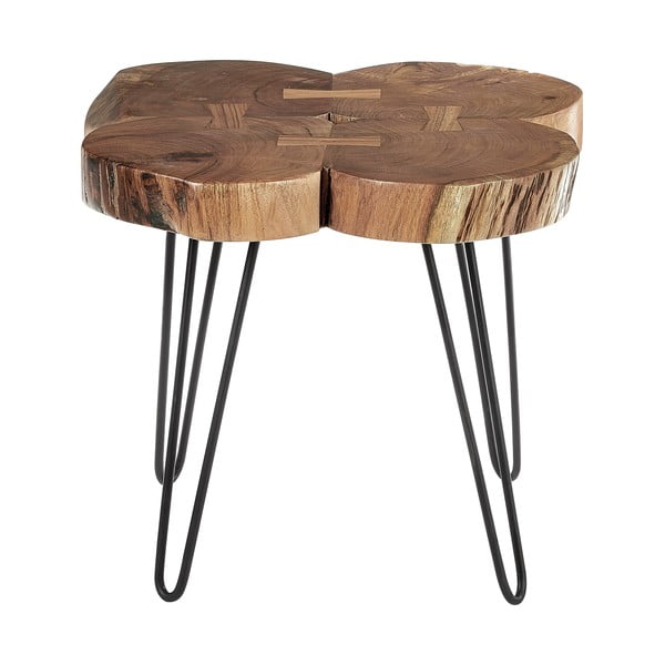 Pomoćni stol s pločom stola od bagrema 50x50 cm Nandri – Premier Housewares