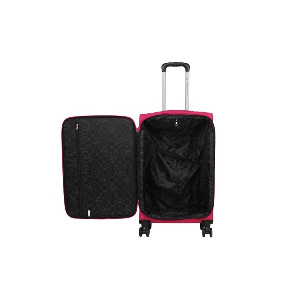 Set od tri kofera na četiri kotača boje magente Lulucastagnette Peruana-image-3