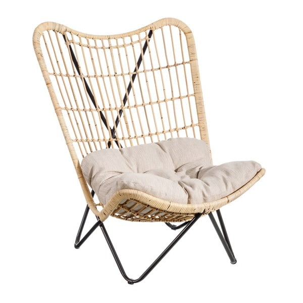 Pletena fotelja u prirodnoj boji – Ixia