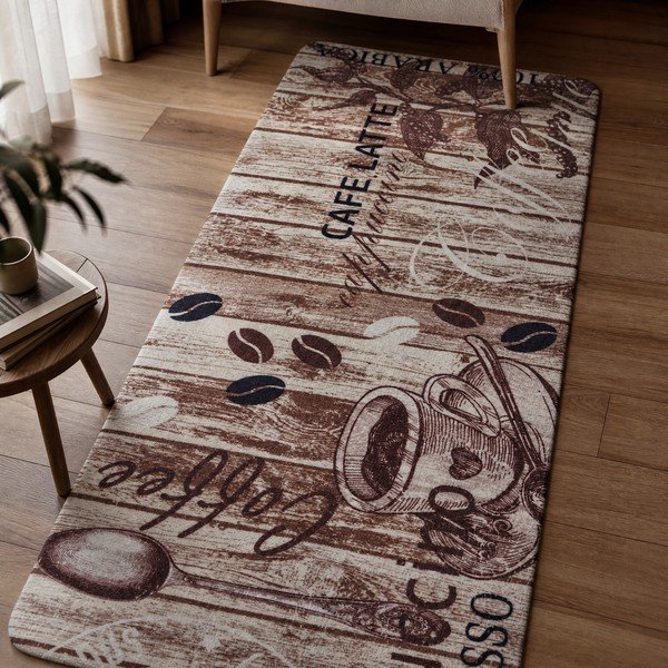 Smeđi kuhinjski tepih Hanse Home Delicious Coffee, 67 x 180 cm-image-1