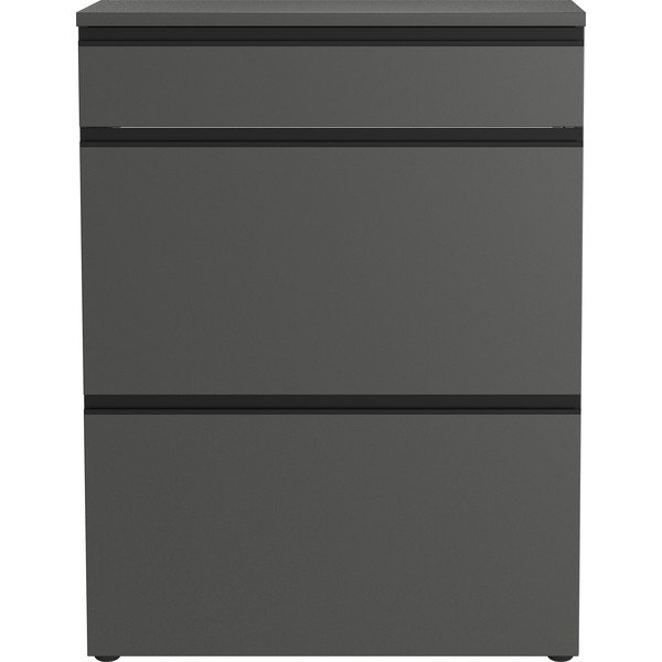 Antracitno sivi ormarić za cipele 80x107x29 cm Baldone – Germania-image-3