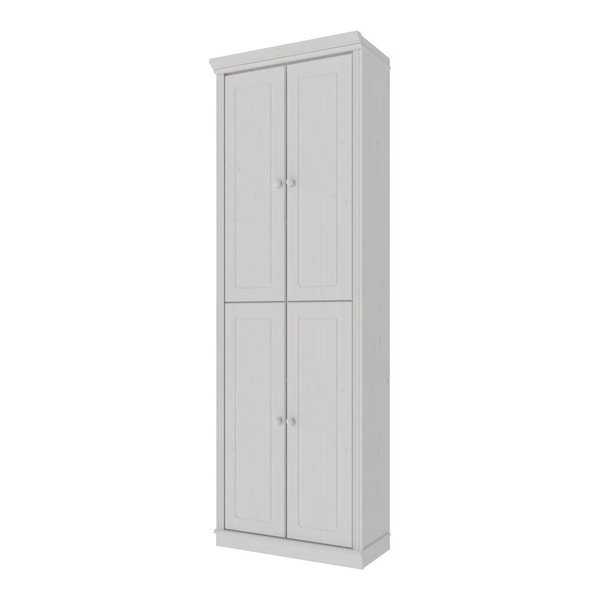 Bijeli garderobni ormar od masivnog bora 74x223x37 cm Anita – Støraa-image-3