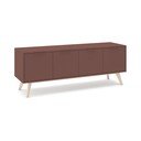 TV komoda u mat dekoru boja terakote 140x53x40 cm Campus – Marckeric
