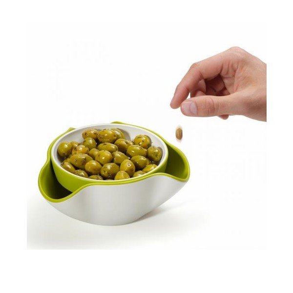 Dvostruka posuda, bijela/siva-image-2