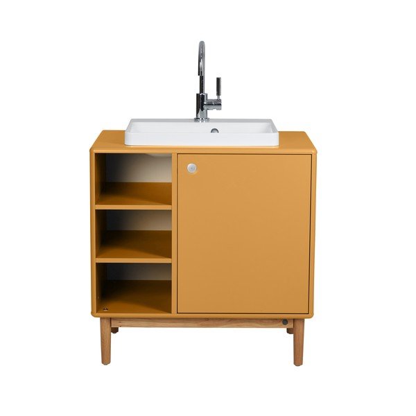 Senf žuti zidni ormarić s umivaonikom bez slavine 80x62 cm Color Bath – Tom Tailor-image-4