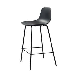 Crna plastična barska stolica 92,5 cm Whitby - Unique Furniture