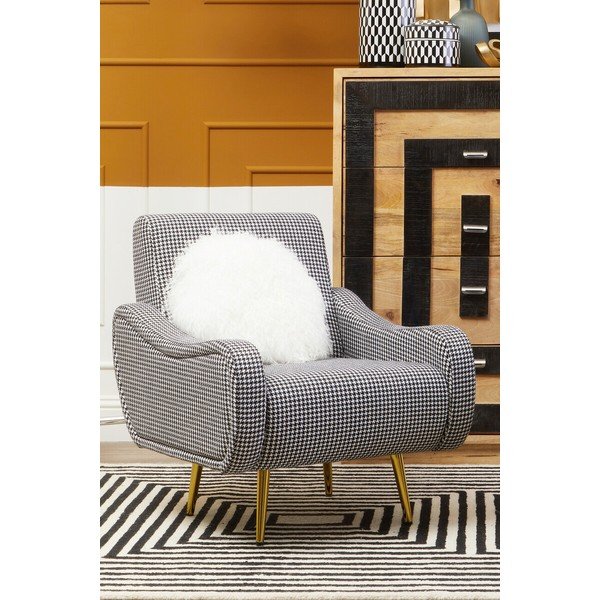 Crno-bijela fotelja Holli – Premier Housewares-image-1