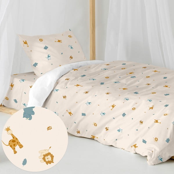 Pamučna dječja posteljina za krevet za jednu osobu 140x200 cm Animals – Happy Friday