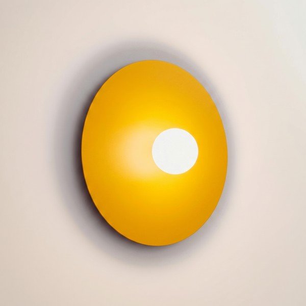 Žuta  metalna zidna lampa ø 50 cm AKE – Thoro-image-2