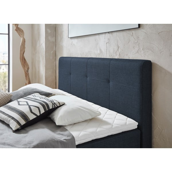 Tamno plavi boxspring krevet 180x200 cm ANCONA – Meise Möbel-image-1