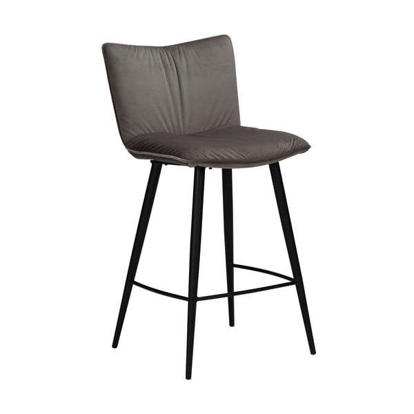 Barska stolica od sivog baršuna DAN-FORM Denmark Join, visina 93 cm