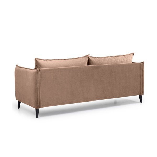 Bež baršunasta sofa Scandic Leo, 208 cm-image-3