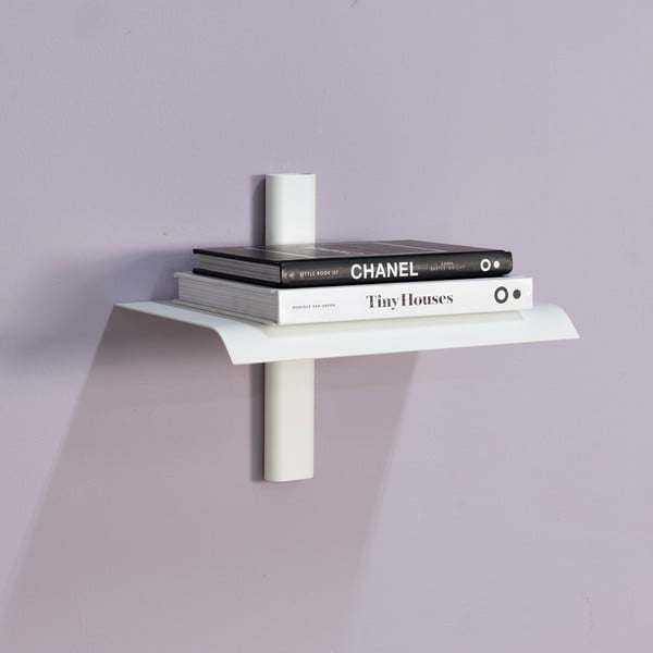 Bijela metalna polica 28 cm Hola – Spinder Design-image-1