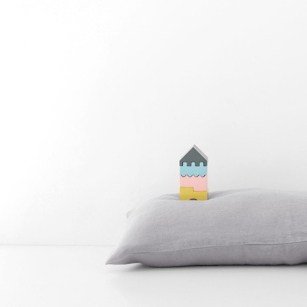 Dječja siva lanena jastučnica Linen Tales Nature 40 x 60 cm-image-3