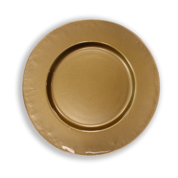 Stakleni tanjur zlatne boje Brandani Sottopiatto, ⌀ 32 cm