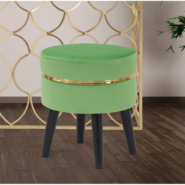 Zelena tapecirana stolica Mauro Ferretti Paris, ⌀ 35 cm-image-1
