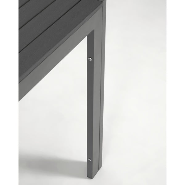 Sivi aluminijski vrtni stol Kave Home Sirley, 70 x 70 cm-image-1