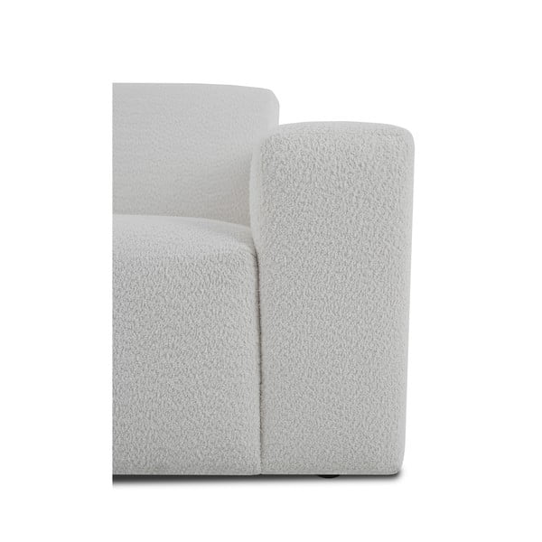 Bijela kutna garnitura od bouclé tkanine (s lijevim kutom) Roxy – Scandic-image-4