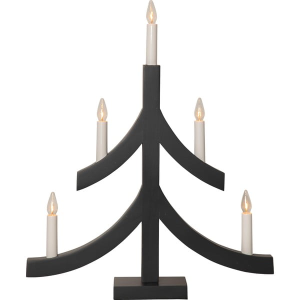 Tamno sivi božićni svjetlosni ukras Pagod – Star Trading