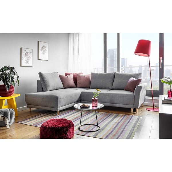 Svijetlosiva kutna garnitura na razvlačenje Miuform Lovely Annie, lijevi kut-image-2