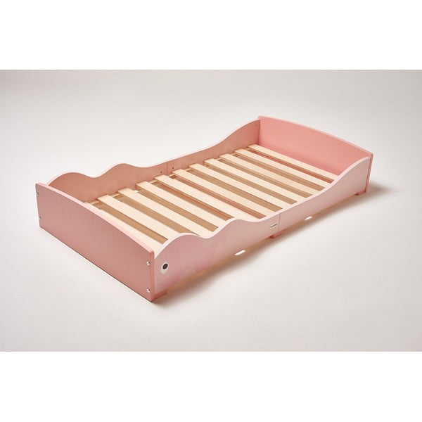 Ružičasti dječji krevet 75x140 cm Whale - Rocket Baby-image-1