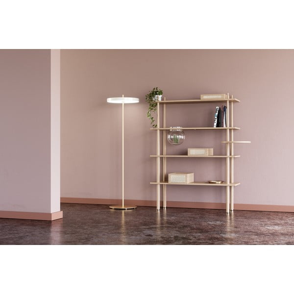 Bijela LED stojeća svjetiljka s mogućnosti zatamnjivanja s metalnim sjenilom (visina 151 cm) Asteria Floor – UMAGE-image-1