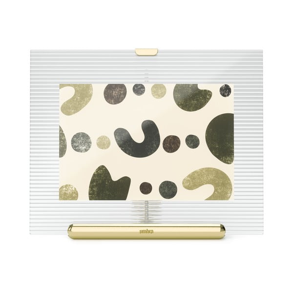 Stakleni stojeći okvir u zlatnoj boji 16x20 cm Flute – Umbra-image-2