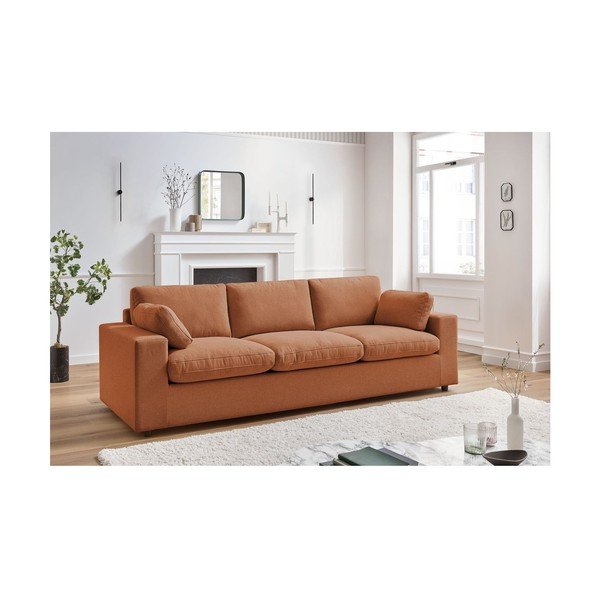 Narančasta sofa 250 cm Belair – Bobochic Paris-image-1