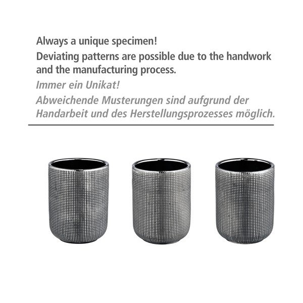 Keramički dozator sapuna u srebrnoj boji 400 ml Rivalta – Wenko-image-3