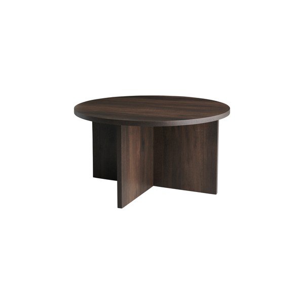 Smeđi okrugao stolić za kavu od MDF-a ø 85 cm Poppy – Ellos Home