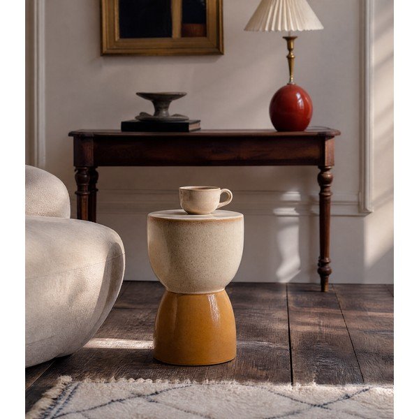 Okrugao pomoćni stol keramički ø 28,5 cm Finca – Light & Living-image-3