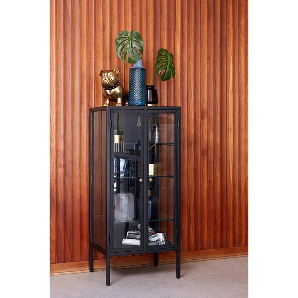 Crna vitrina Canett Nino, visina 131 cm-image-3