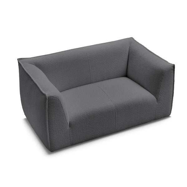 Tamno siva sofa od bouclé tkanine 170 cm Giorgia – Bobochic Paris-image-4