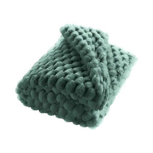 Zelena deka od mikropliša 220x240 cm Frosty – douceur d'intérieur