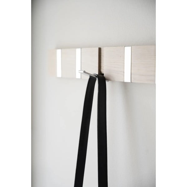 Zidna vješalica od punog hrasta u prirodnoj boji Confetti – Rowico-image-3