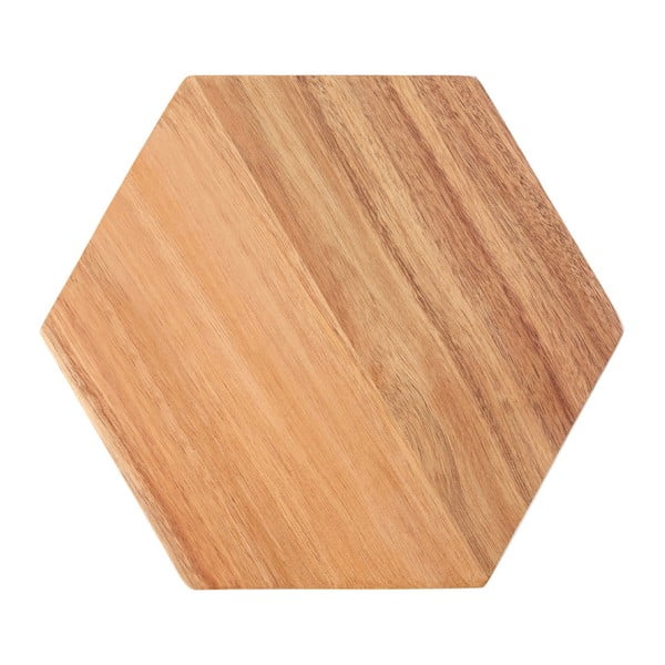 Daska za rezanje od drva akacije Premier Housewares Hexagon, 24 x 28 cm